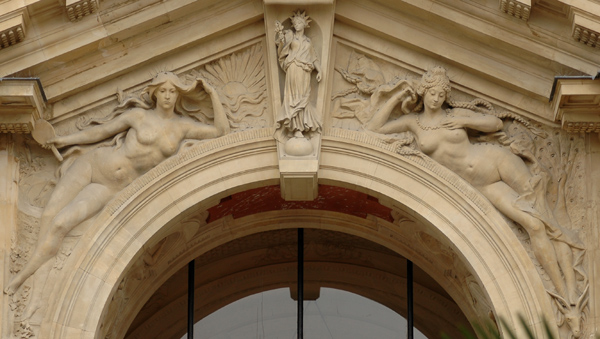 Fronton. Anonyme.