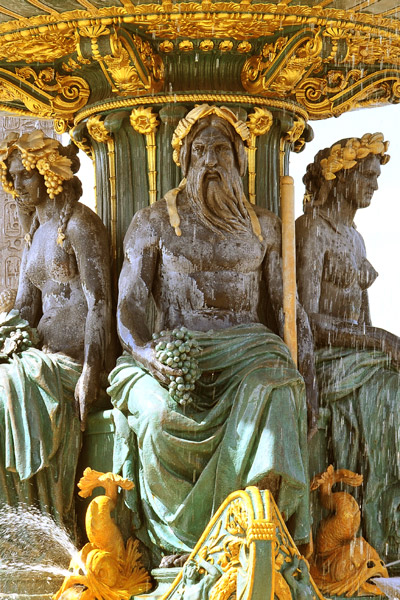 Fontaine Concorde-Rhin. Théodore Gechter