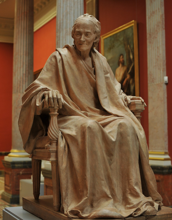 Voltaire assis. Jean Antoine Houdon.