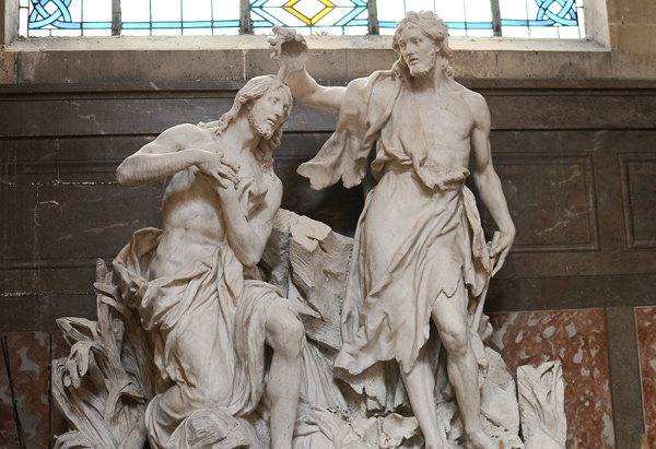 Le Baptême du Christ. Jean Baptiste Lemoyne.